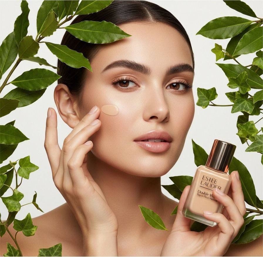 Estée Lauder Double Wear fondöten süren kadın